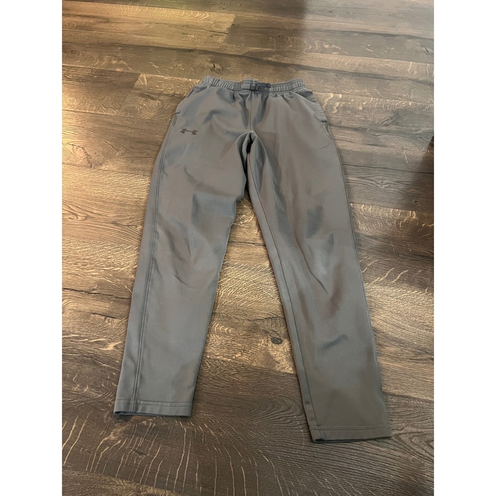 Under Armour‎ Kids Grey Athletic Pants Youth Large Joggers Gym School